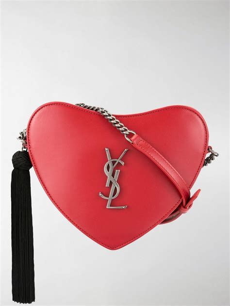 ysl heart shoulder bag|YSL heart bag red.